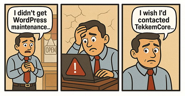 WordPress Maintenance Hero Visual